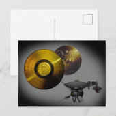 Voyager Spacecraft Golden Record en Hoesje Briefkaart (Voorkant / Achterkant)