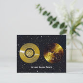 Voyager Spacecraft Golden Record en Hoesje Briefkaart (Staand voorkant)