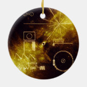 Voyager Spacecraft Golden Record en Hoesje Keramisch Ornament (Achterkant)