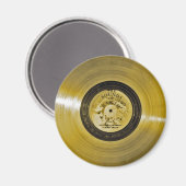 Voyager Spacecraft Golden Record Magneet (Voorkant / Achterkant)