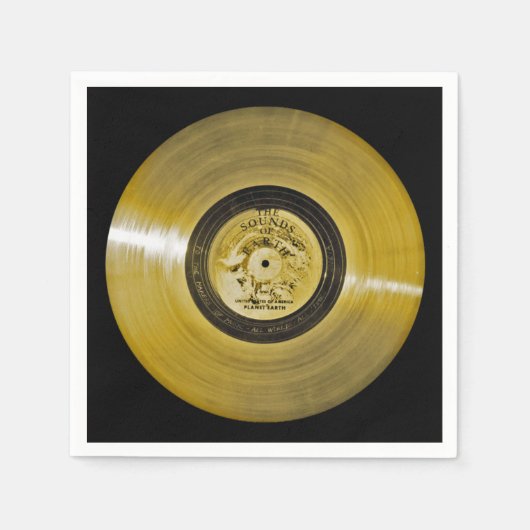 Voyager Spacecraft Golden Record Servet (Voorkant)