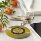 Voyager Spacecraft Golden Record Sleutelhanger (Zijkant)