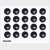 VOYAGER SPACECRAFT RONDE STICKER (Vel)