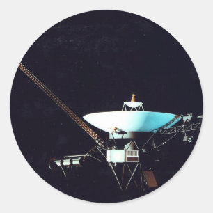 VOYAGER SPACECRAFT RONDE STICKER