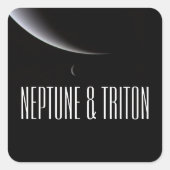 Voyager's afscheid van Neptunus & Triton Vierkante Sticker (Voorkant)