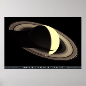 Voyager's Farewell naar Saturnus Poster (Voorkant)