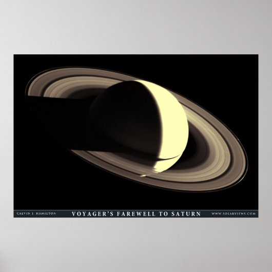 Voyager's Farewell naar Saturnus Poster (Voorkant)