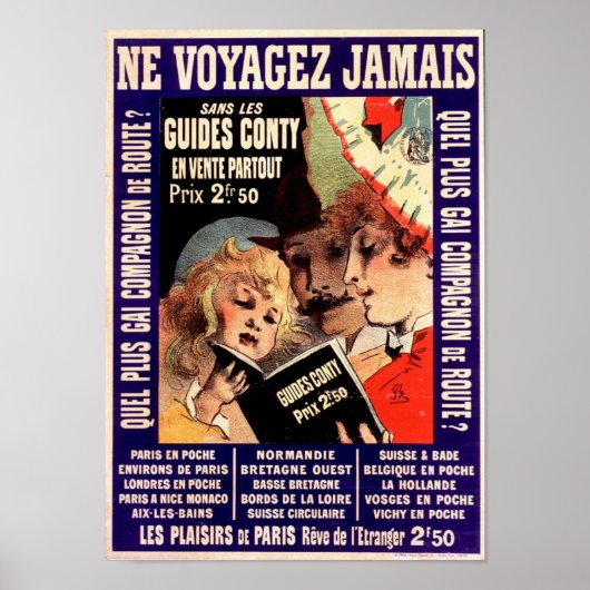 Voyages 1888  Frans Adverteren Poster (Voorkant)