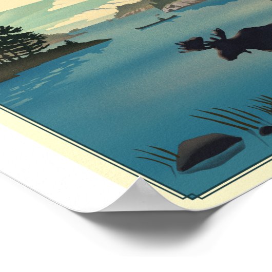 Voyageurs Nationaal Park Litho Kunstwerk Poster (Hoek)