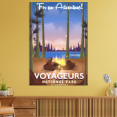 Voyageurs Nationaal Park Minnesota Canvas Afdruk (Insitu (Woonkamer))