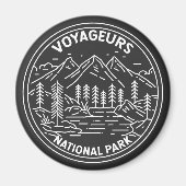 Voyageurs Nationaal Park Minnesota  Monoline Magneet (Voorkant)