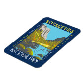 Voyageurs Nationaal Park Minnesota Retro in nood Magneet (Linkerzijde)