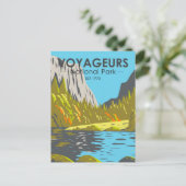 Voyageurs Nationaal Park Minnesota Vintage Briefkaart (Staand voorkant)
