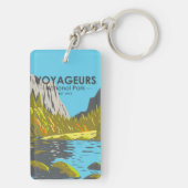 Voyageurs Nationaal Park Minnesota Vintage Sleutelhanger (achterkant)