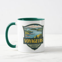 Voyageurs National Park Illustratie Retro Badge