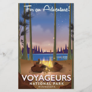 Voyageurs National Park Minnesota reisposter Briefpapier