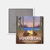 Voyageurs National Park Minnesota-reisposter Magneet (Voorkant / Achterkant)