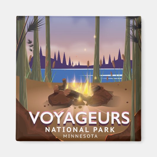 Voyageurs National Park Minnesota-reisposter Magneet (Voorkant)