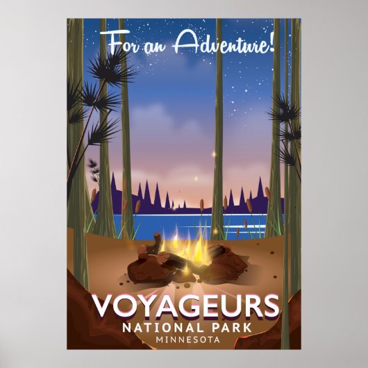 Voyageurs National Park Minnesota-reisposter Poster (Voorkant)