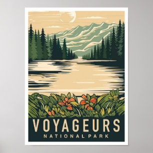 Voyageurs National Park Minnesota USA Reizen Poster