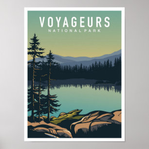 Voyageurs National Park Minnesota USA Reizen Poster