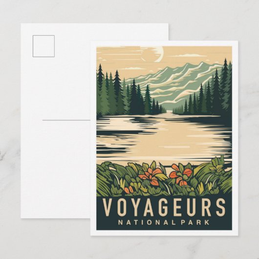 Voyageurs National Park Minnesota USA Travel Briefkaart (Voorkant / Achterkant)