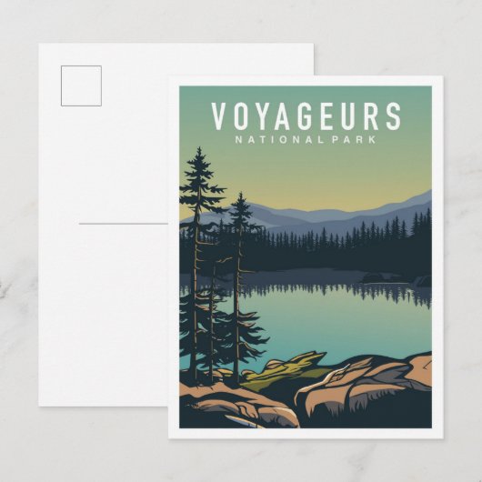 Voyageurs National Park Minnesota USA Travel Briefkaart (Voorkant / Achterkant)