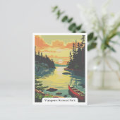 Voyageurs National Park, Minnesota, Verenigde Stat Briefkaart (Staand voorkant)