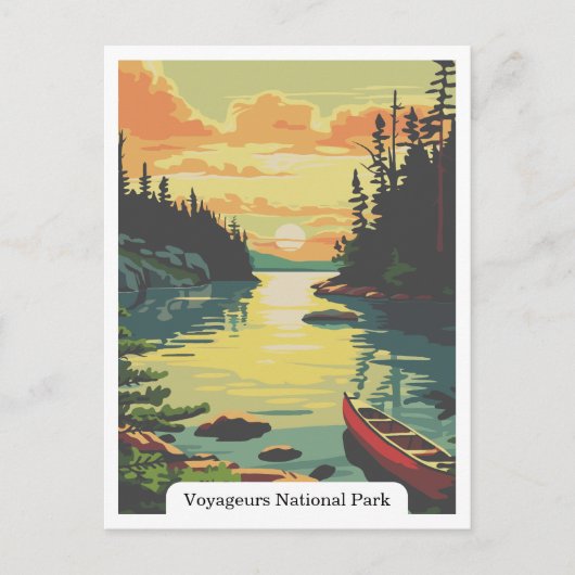 Voyageurs National Park, Minnesota, Verenigde Stat Briefkaart (Voorkant)