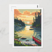 Voyageurs National Park, Minnesota, Verenigde Stat Briefkaart (Voorkant / Achterkant)
