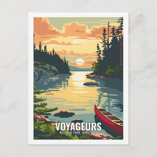 Voyageurs National Park, Minnesota, Verenigde Stat Briefkaart (Voorkant)
