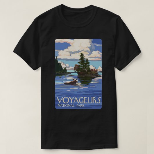 Voyageurs National Park Minnesota, VS Travel Deca T-shirt (Design voorkant)