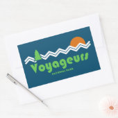 Voyageurs National Park Retro Rechthoekige Sticker (Envelop)