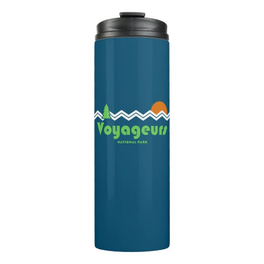 Voyageurs National Park Retro Thermosbeker (Voorkant)