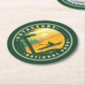 Voyageurs National Park Ronde Kartonnen Onderzetter (Gebogen)