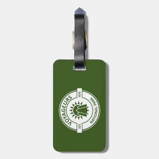 Voyageurs National Park Sun Trees Bagagelabel (Achterkant verticaal)