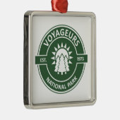 Voyageurs National Park Sun Trees Metalen Ornament (Rechts)