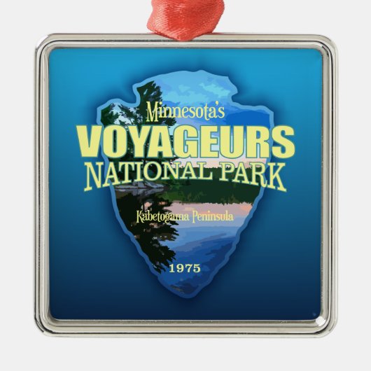 Voyageurs NP (pijlpunt) Metalen Ornament (Voorkant)