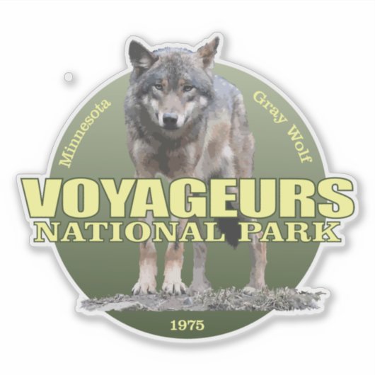 Voyaguers NP (Wolf) WT Sticker (Voorkant)