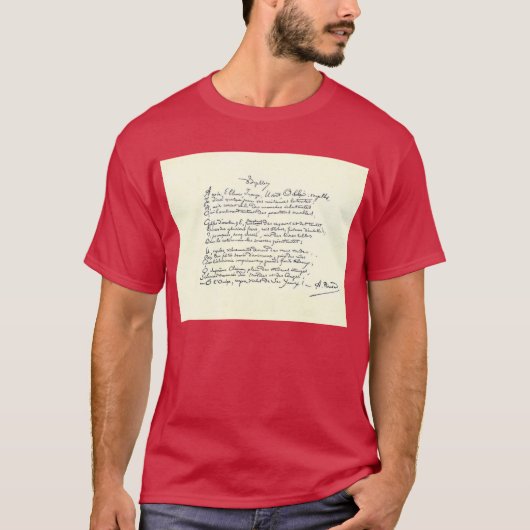 Voyelles (Rimbaud) T-Shirt (Voorkant)