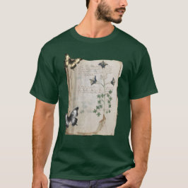 Voynich Manuscript gewijzigde pagina Vlinder Botan T-shirt