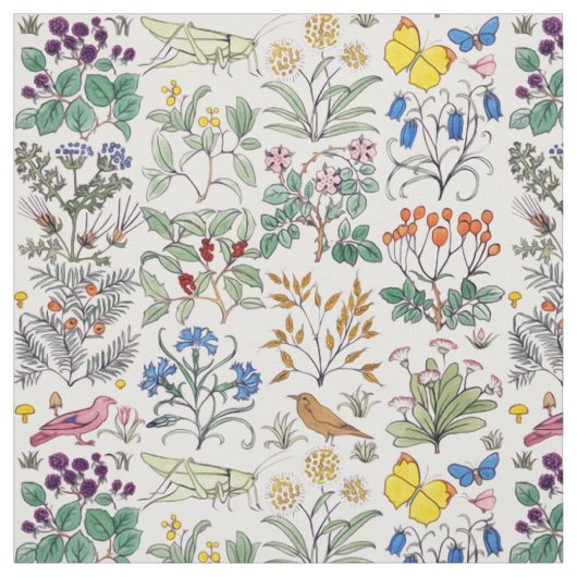 Voysey Apothecary's Garden Fabric Stof (Swatch)