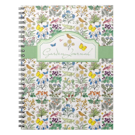 Voysey Apothecary's Garden Journal-laptop Notitieboek (Voorkant)
