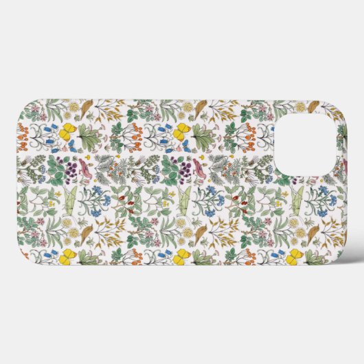 Voysey Apothecary's Garden Pattern iPad Air Case (Achterkant (horizontaal))