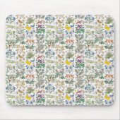 Voysey Apothecary's Garden Pattern Mousepad Muismat (Voorkant)