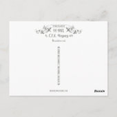 Voysey Art Nouveau Owl Nest Pattern Briefkaart (Achterkant)