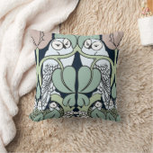 Voysey Art Nouveau Owls Nest Pattern Sierkussen (Deken)