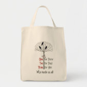 Voysey Rook en Holly Pattern Canvas tas (Voorkant)