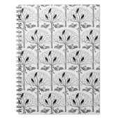 Voysey Rook en Holly Pattern KerstJournal Notitieboek (Voorkant)