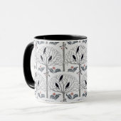 Voysey Rook en Holly Pattern Mok met kerstcadeaus (Voorkant links)